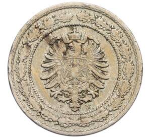 20 пфеннигов 1887 года F Германия — Фото №2