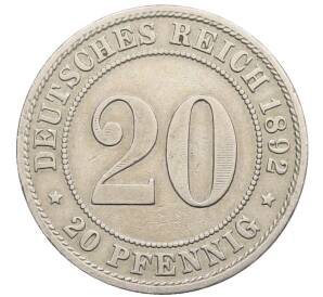 20 пфеннигов 1892 года A Германия — Фото №1