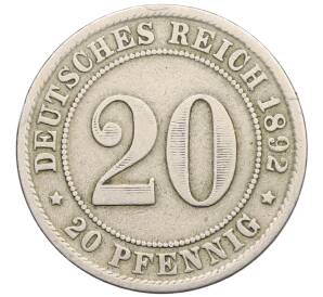 20 пфеннигов 1892 года A Германия — Фото №1