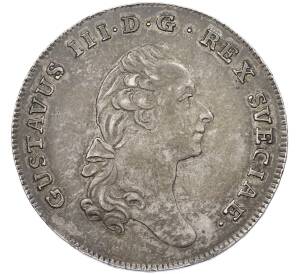 1 риксдалер 1781 года Швеция — Фото №1