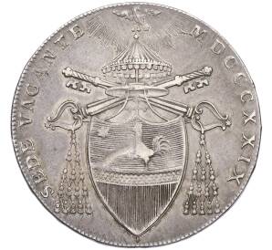 1 скудо 1829 года Папская область — Фото №2