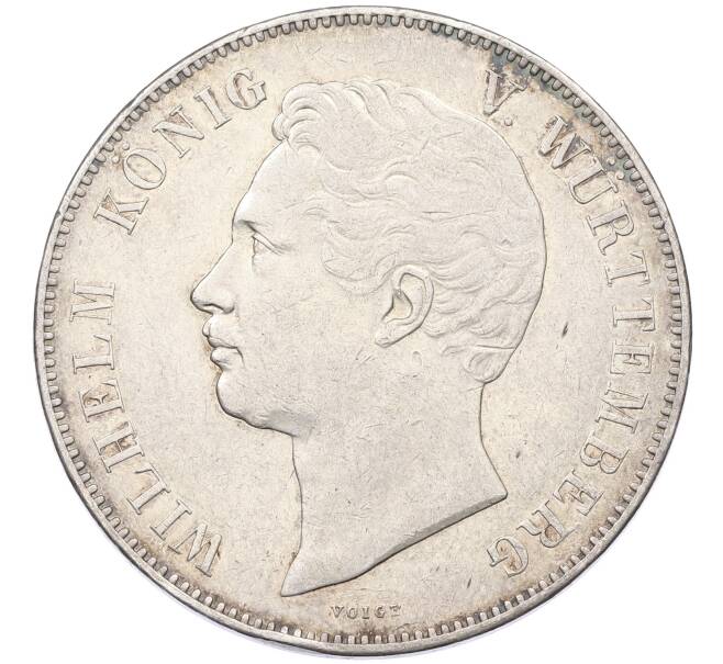 Монета 2 талера 1846 года Вюртемберг «Брак Князя Карла с Княгиней Ольгой» (Артикул: K10-2072) — Фото №2