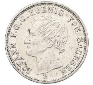 1/6 талера 1861 года Саксония — Фото №2