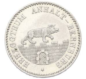 1/6 талера 1861 года Ангальт-Бернбург — Фото №2