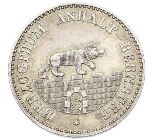 1/6 талера 1862 года Ангальт-Бернбург — Фото №2