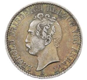 1/6 талера 1865 года Ангальт-Дессау — Фото №2