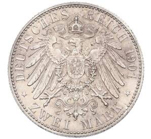 2 марки 1901 года Германия (Рейсс-Грейц) — Фото №2