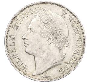 1 гульден 1841 года Вюртемберг «25 лет правлению Короля Вильгельма I» — Фото №2