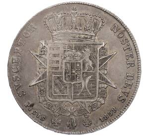 4 флорина 1858 года Тоскана — Фото №2