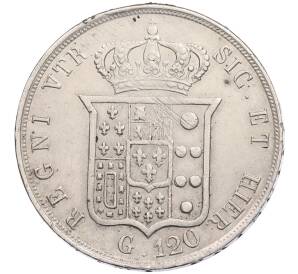 120 грано 1852 года Королевство обеих Сицилий — Фото №2