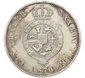 1 талер 1870 года Мекленбург-Стрелиц — Фото №2