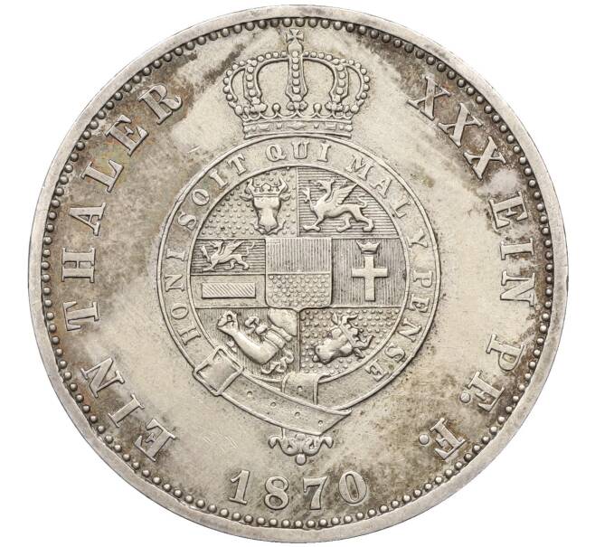 Монета 1 талер 1870 года Мекленбург-Стрелиц (Артикул: K10-2133) — Фото №2