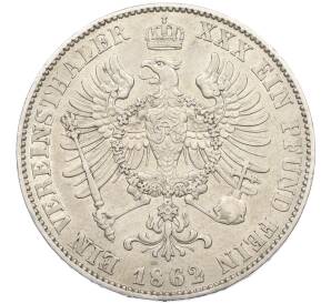 1 союзный талер 1862 года Пруссия — Фото №2