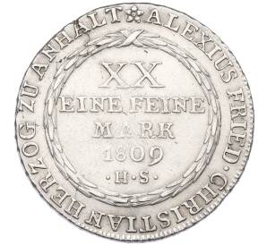 2/3 талера 1809 года Ангальт-Бернбург — Фото №2