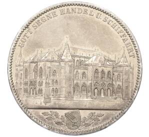 1 талер 1864 года Бремен «Открытие новой бизнес-биржи в Бремене» — Фото №1