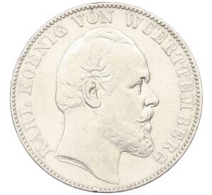 1 союзный талер 1868 года Вюртемберг — Фото №1