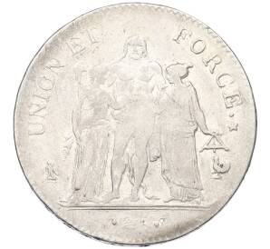 5 франков 1802 года (LAN 11) A Франция — Фото №2