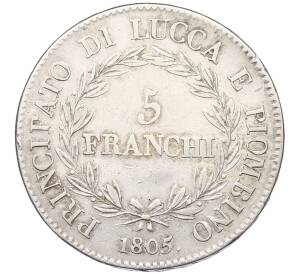 5 франков 1805 года Лукка и Пьомбиньо — Фото №2