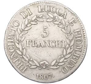 5 франков 1807 года Лукка и Пьомбиньо — Фото №2