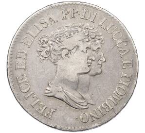 5 франков 1808 года Лукка и Пьомбиньо — Фото №1