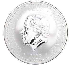 2 доллара 2023 года Ниуэ «Маори — Лица маори с татуировками» — Фото №2