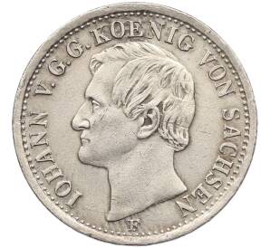 1/6 талера 1856 года Саксония — Фото №2