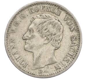 1/6 талера 1861 года Саксония — Фото №2