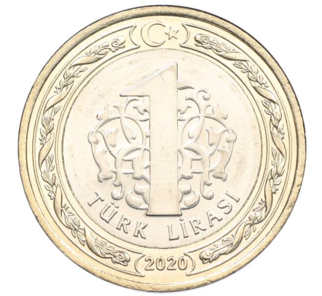 Монета 1 лира 2020 года Турция «100 лет Великому национальному собранию Турции» (Артикул: K10-2274) — Фото №2
