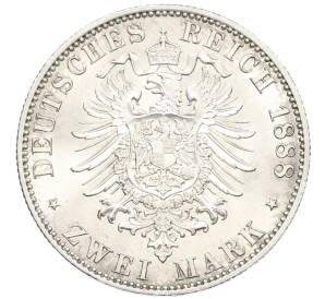2 марки 1888 года Германия (Пруссия) — Фото №2