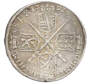 2/3 талера 1692 года Саксония — Фото №2