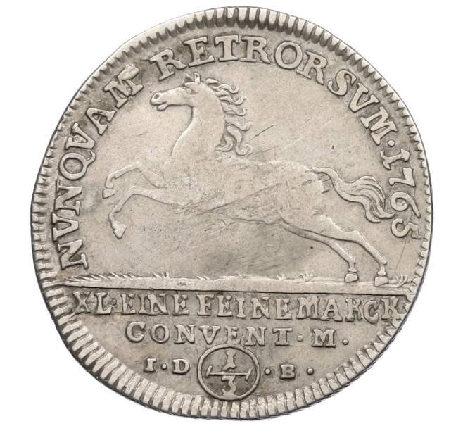 Монета 1/3 талера 1765 года Брауншвейг-Вольфенбюттель (Артикул: K10-2299) — Фото №1