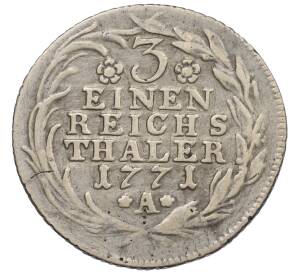 1/3 талера 1771 года Пруссия — Фото №2