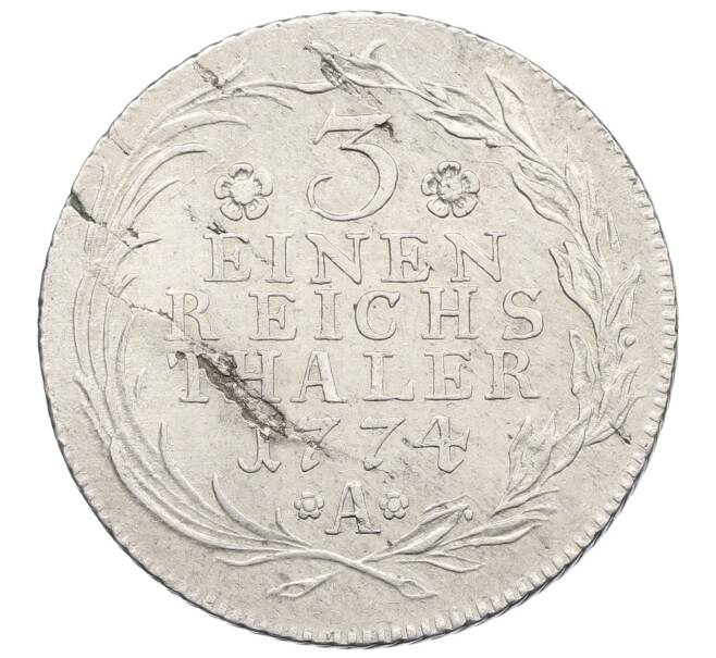 Монета 1/3 талера 1774 года Пруссия (Артикул: K10-2309) — Фото №2