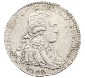 1/3 талера 1792 года Саксония «Викарий Фридриха Августа III» — Фото №1