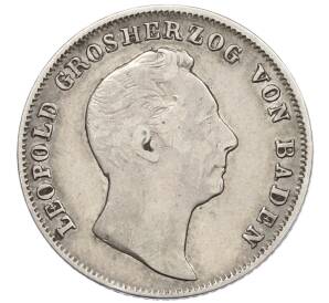 1/2 гульдена 1844 года Баден — Фото №2