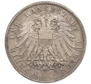 3 марки 1909 года Германия (Любек) — Фото №1