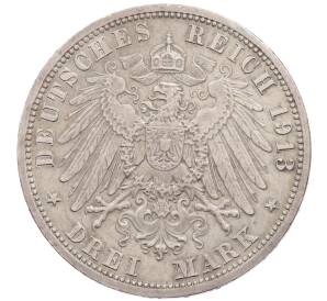 3 марки 1913 года Германия (Любек) — Фото №2
