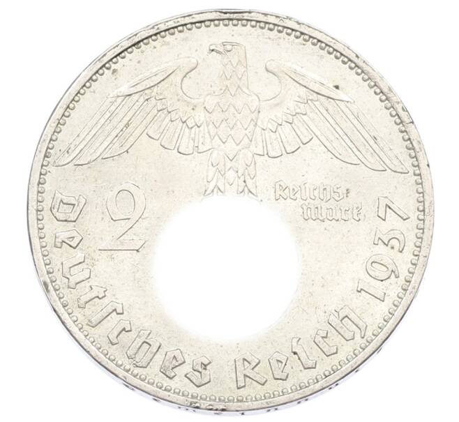 Монета 2 рейхсмарки 1937 года A Германия (Артикул: K10-2360) — Фото №1