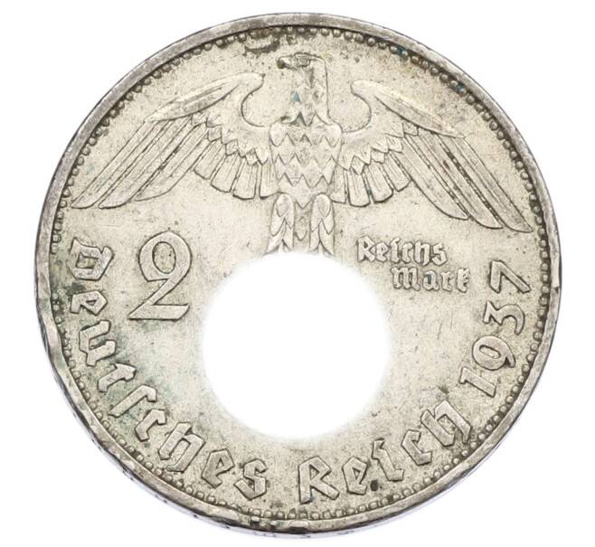 Монета 2 рейхсмарки 1937 года A Германия (Артикул: K10-2363) — Фото №1