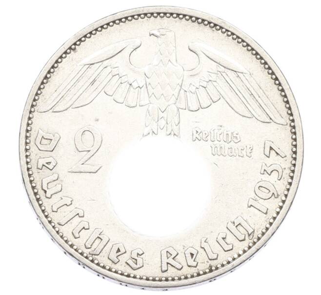 Монета 2 рейхсмарки 1937 года A Германия (Артикул: K10-2371) — Фото №1