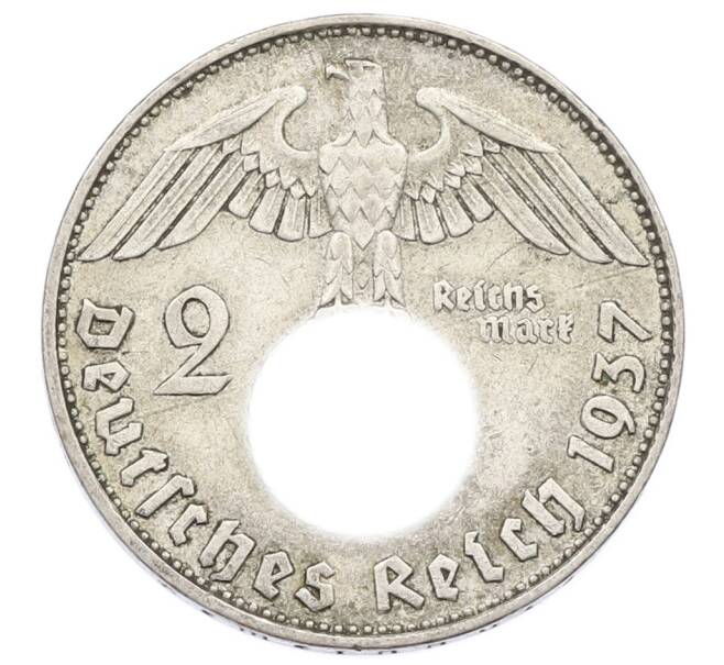 Монета 2 рейхсмарки 1937 года D Германия (Артикул: K10-2373) — Фото №1