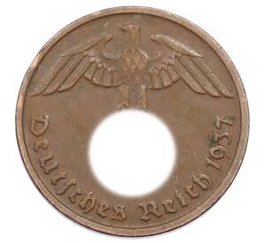 2 рейхспфеннига 1937 года D Германия