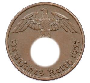 2 рейхспфеннига 1937 года D Германия