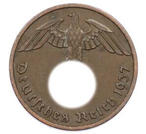 2 рейхспфеннига 1937 года F Германия — Фото №1