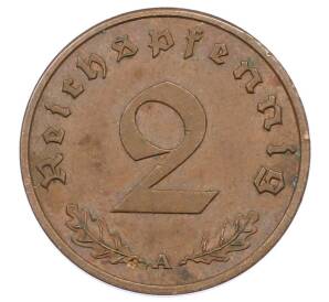 2 рейхспфеннига 1938 года A Германия — Фото №2
