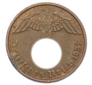 2 рейхспфеннига 1938 года D Германия — Фото №1