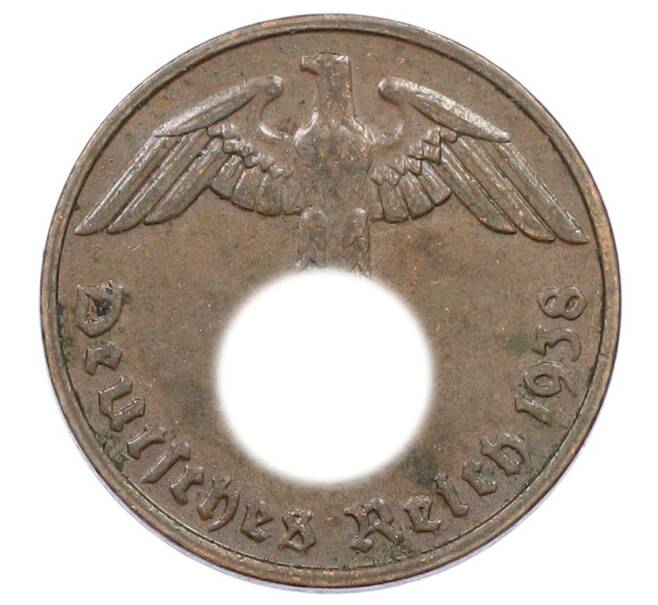 Монета 2 рейхспфеннига 1938 года G Германия (Артикул: K10-2390) — Фото №1