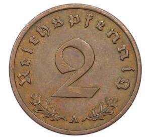 2 рейхспфеннига 1939 года A Германия — Фото №2