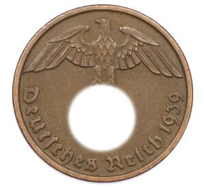 2 рейхспфеннига 1939 года D Германия — Фото №1