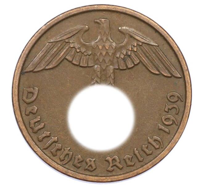 Монета 2 рейхспфеннига 1939 года D Германия (Артикул: K10-2395) — Фото №1